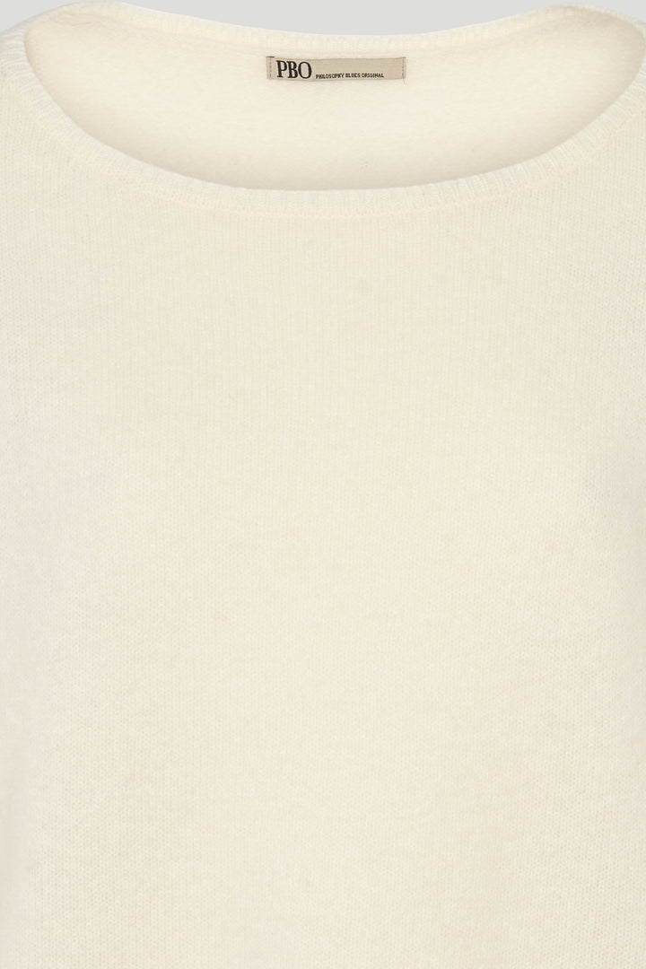 PBO PBOMera striktrøje KNITWEAR 101 Star white