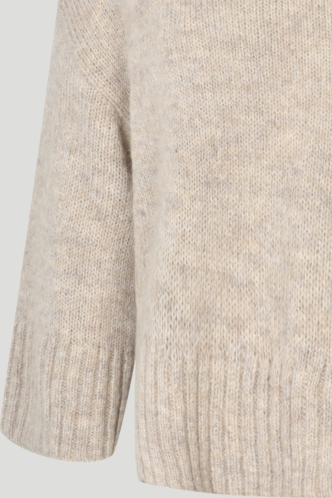 PBO PBOMidnight striktrøje KNITWEAR 190 Beige melange