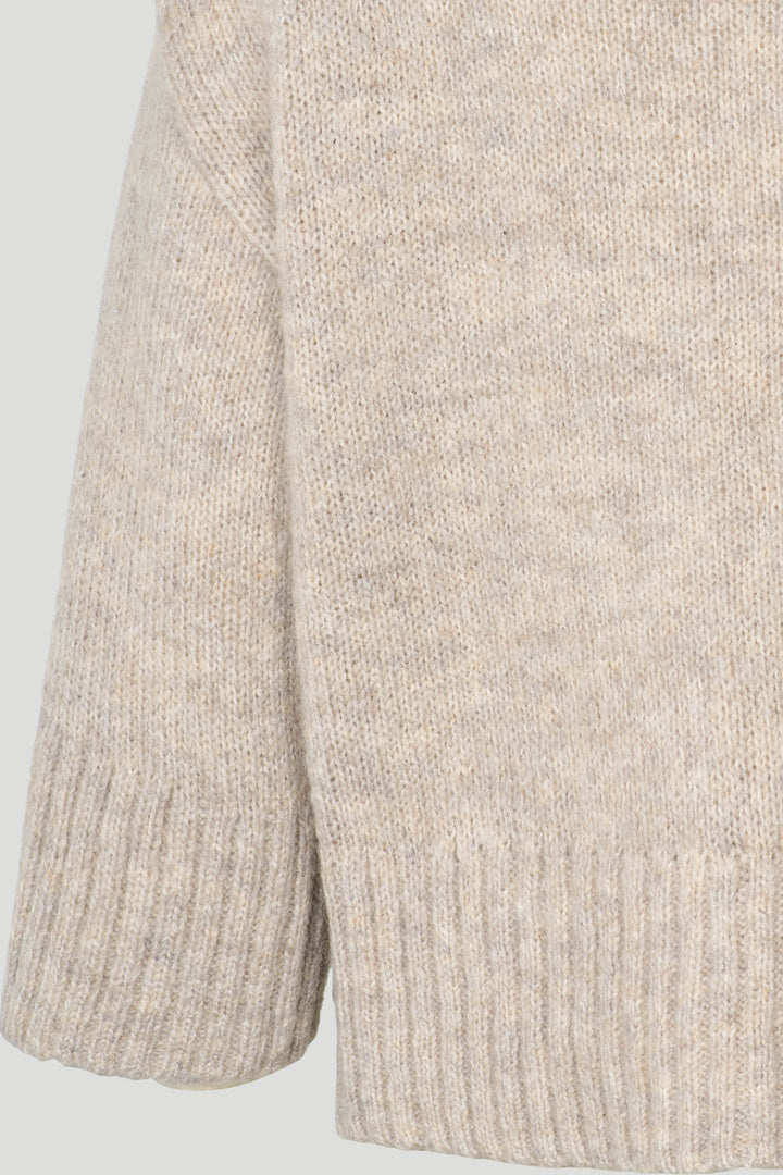 PBO PBOMidnight striktrøje KNITWEAR 190 Beige melange
