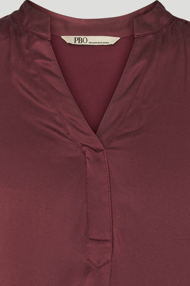 PBO PBOMila top BLOUSE 63 Deep bordeaux
