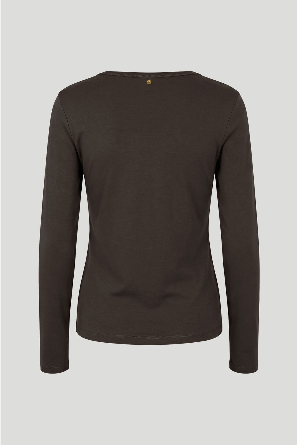 PBO PBOMilosa langærmet T-shirt T-SHIRTS 690 Dark brown