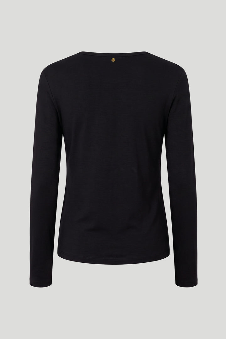 PBO PBOMilosa langærmet T-shirt T-SHIRTS Sort