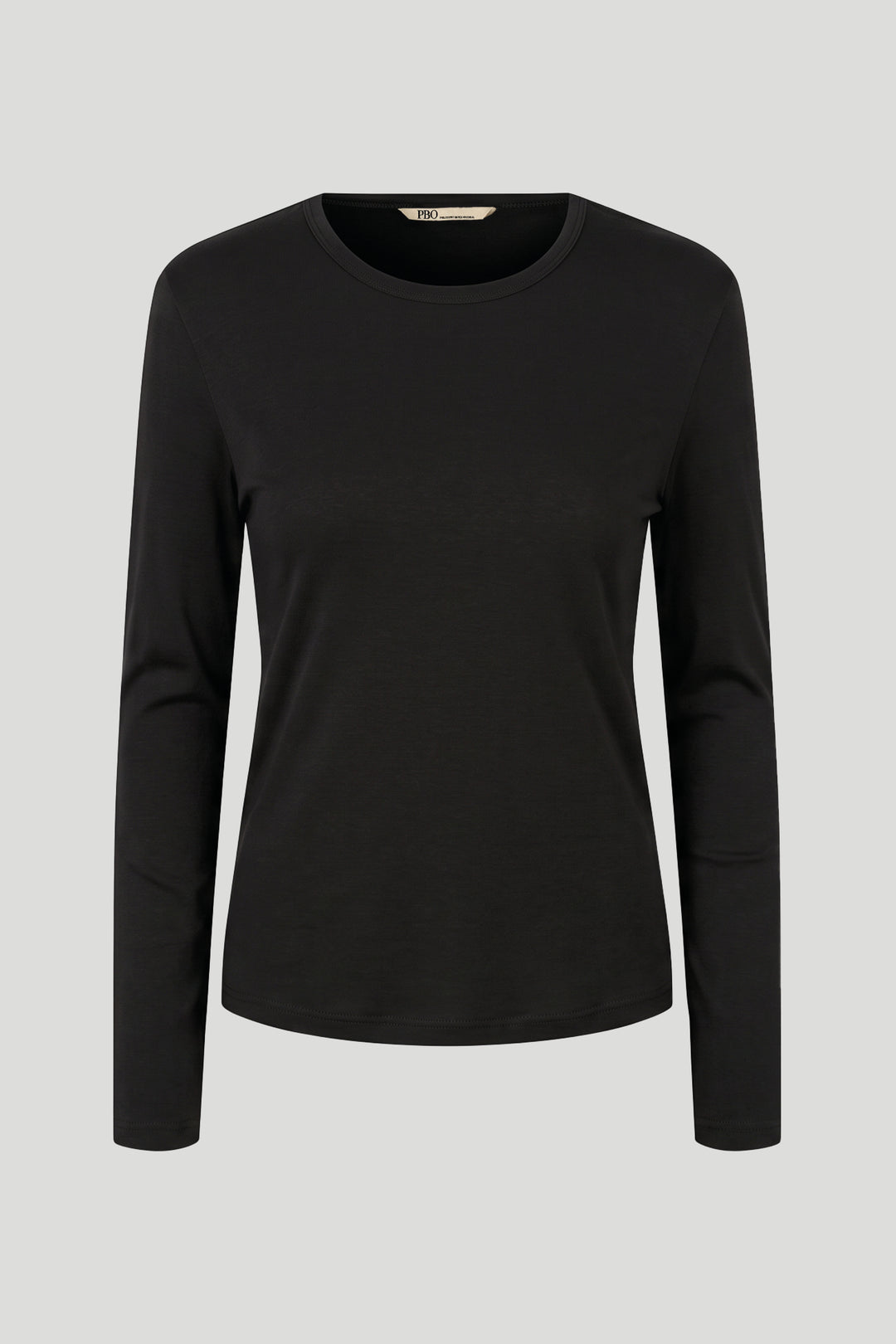 PBO PBOMilosa langærmet T-shirt T-SHIRTS Sort