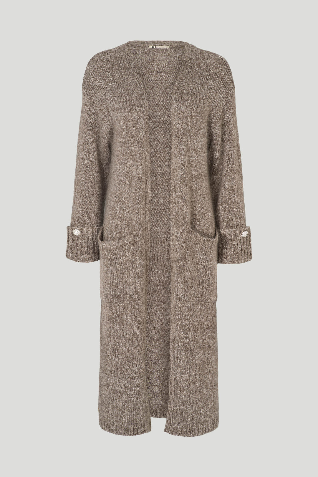 PBO PBOMima striktrøje KNITWEAR 465 Chocolate chip