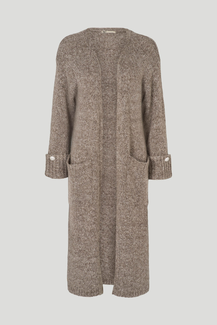 PBO PBOMima striktrøje KNITWEAR 465 Chocolate chip