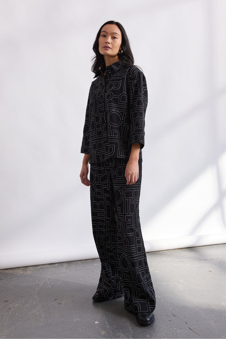 PBO PBOMono bukser TROUSERS Sort