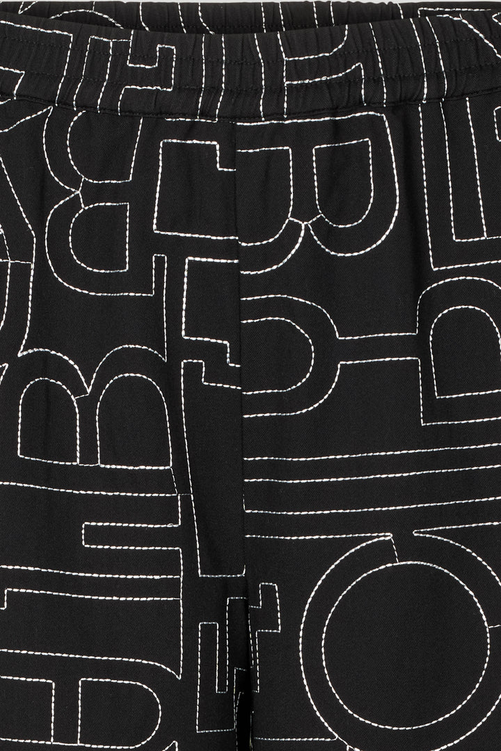 PBO PBOMono bukser TROUSERS Sort