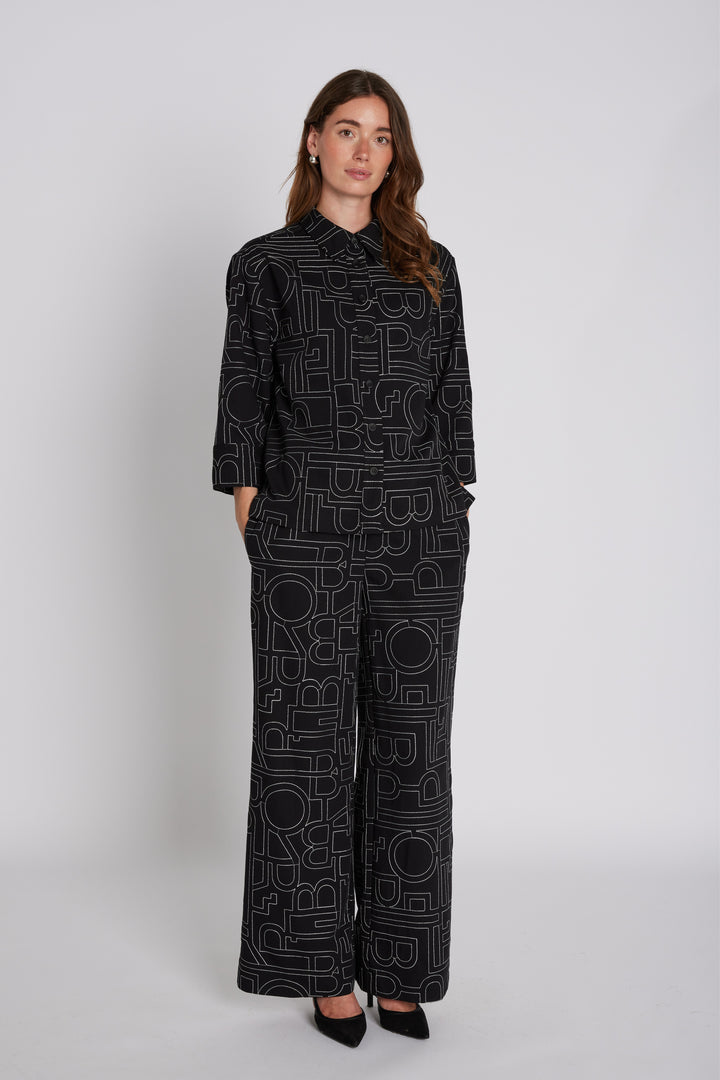 PBO PBOMono bukser TROUSERS Sort