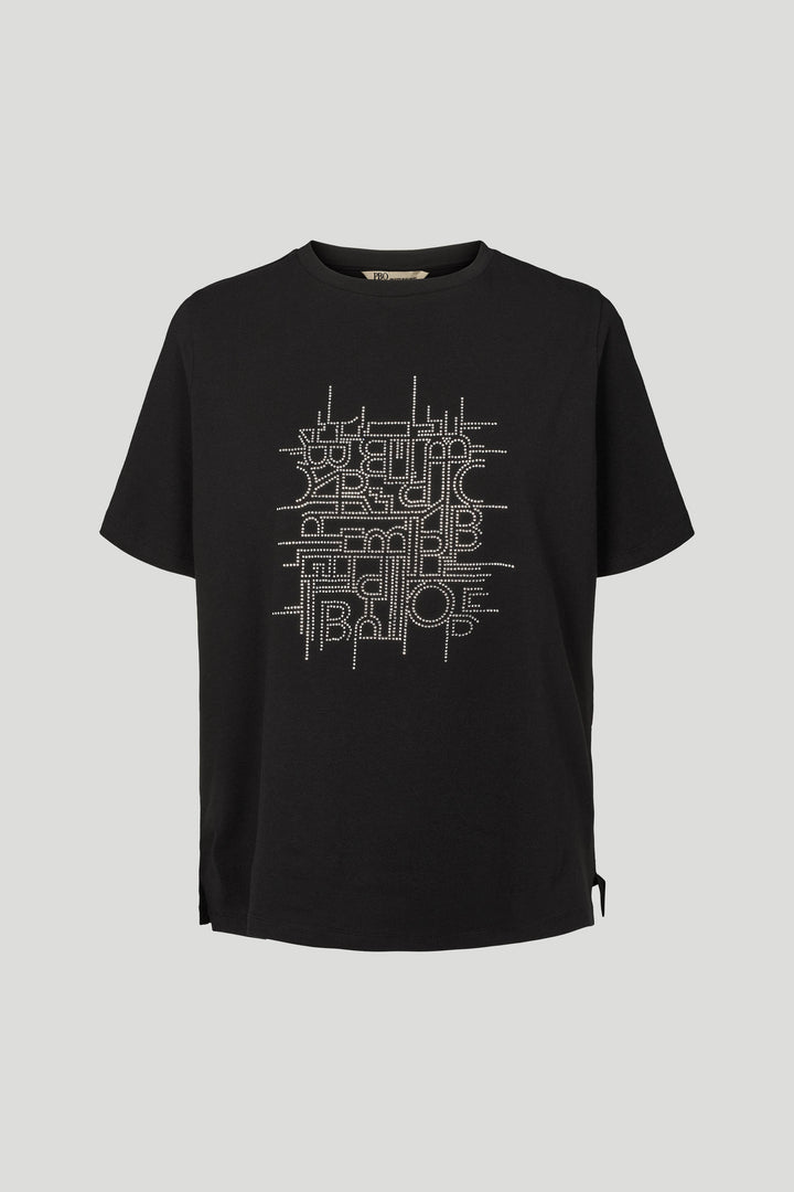 PBO PBOMonogram T-shirt T-SHIRTS Sort