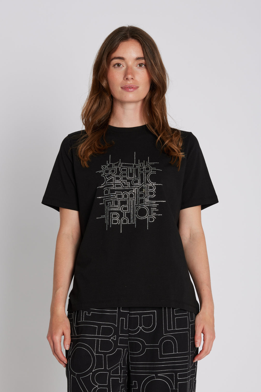 PBO PBOMonogram T-shirt T-SHIRTS Sort