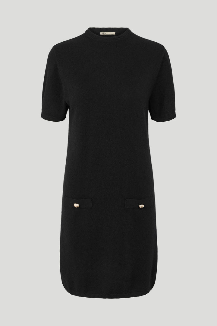 PBO PBOMonti strikkjole KNITWEAR Sort