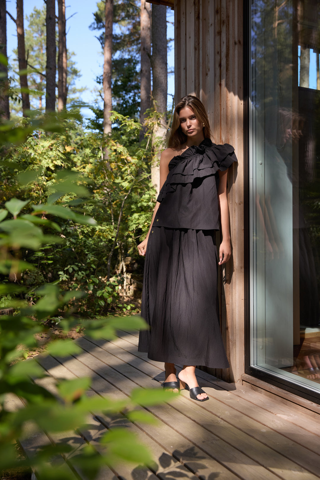 PBO PBONelsona nederdel SKIRTS Sort