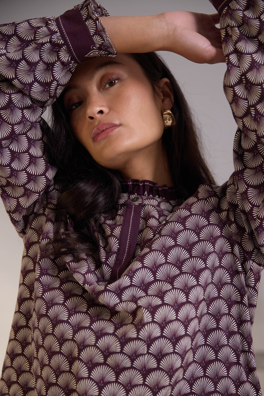 PBONewSabbi bluse - Deco print