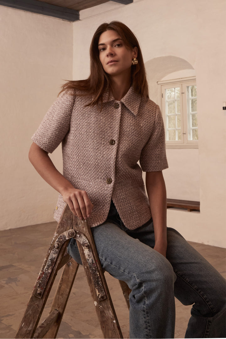 PBO PBOOlena kortærmet blazer BLAZERJACKETS 882 Rose mix