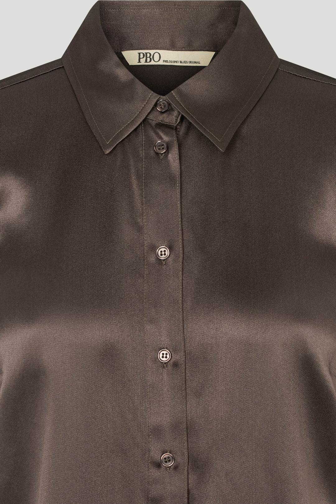 PBO PBOOlino skjorte SHIRTS 698 Smoke