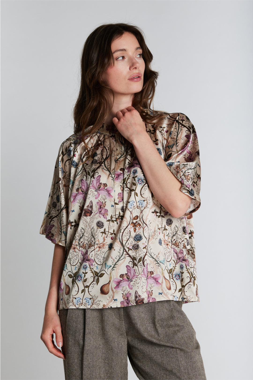 PBO PBOOpala silkebluse BLOUSE 140 Champagne
