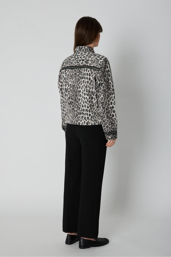PBO PBOOva jakke OUTERWEAR 906 Grey leopard