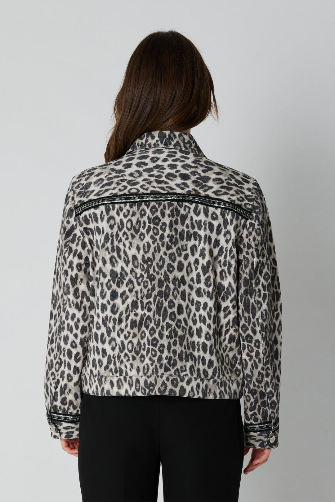 PBO PBOOva jakke OUTERWEAR 906 Grey leopard