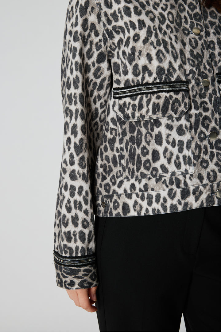 PBO PBOOva jakke OUTERWEAR 906 Grey leopard