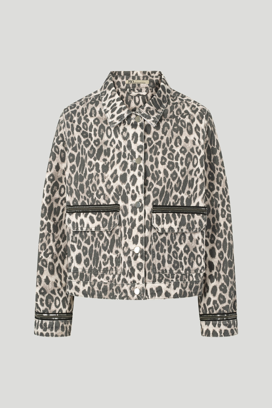 PBO PBOOva jakke OUTERWEAR 906 Grey leopard