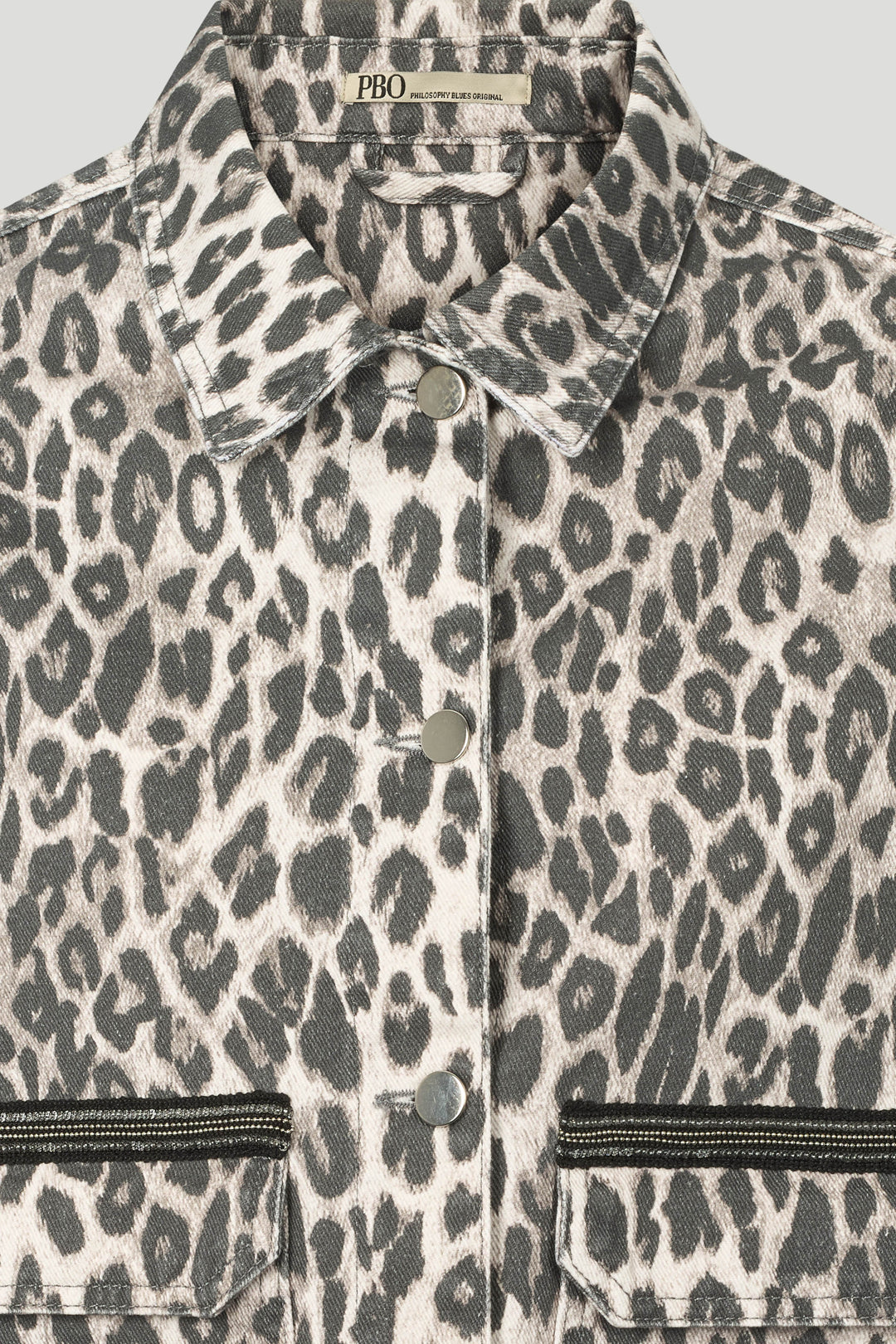 PBO PBOOva jakke OUTERWEAR 906 Grey leopard