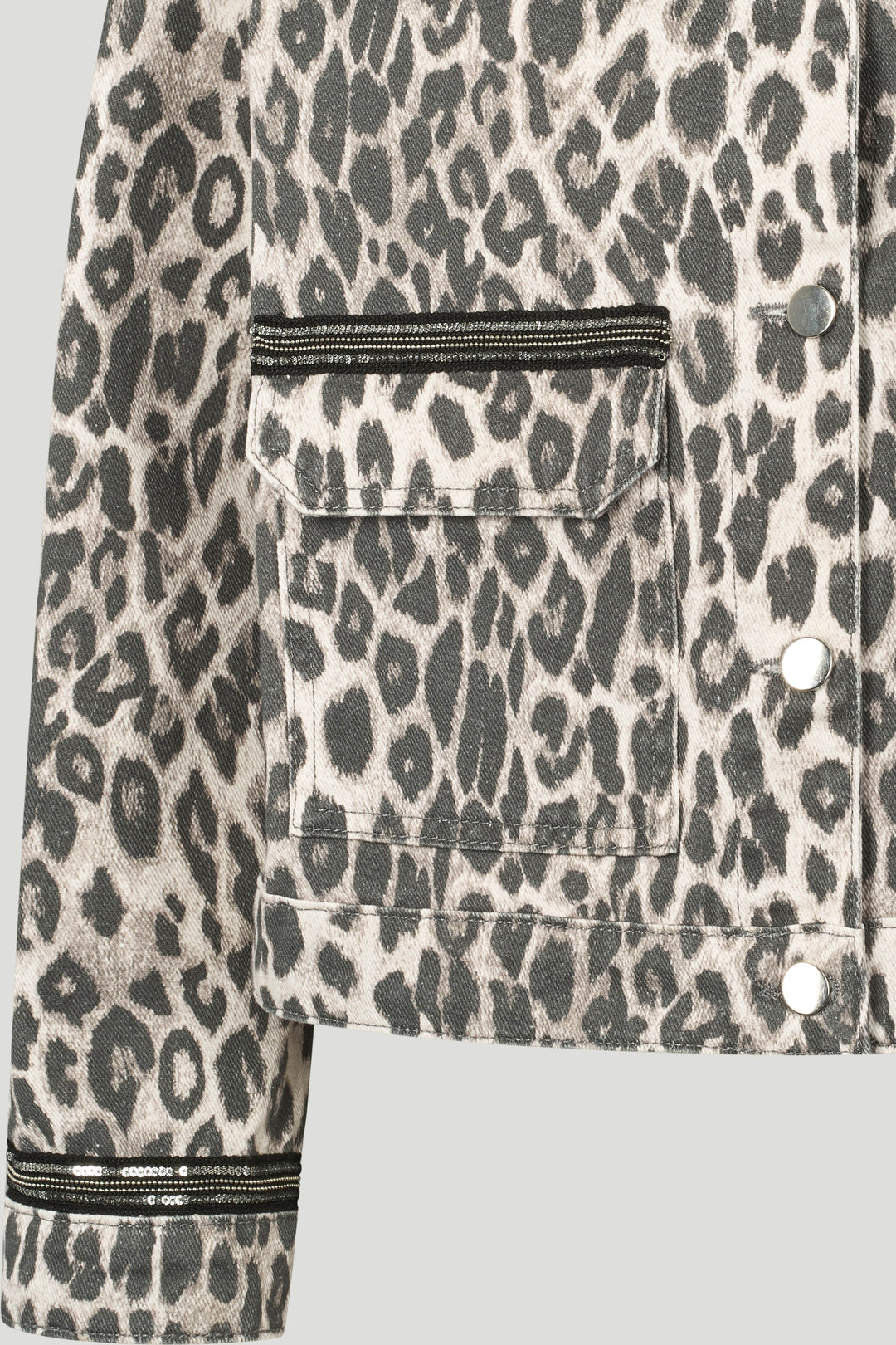 PBO PBOOva jakke OUTERWEAR 906 Grey leopard