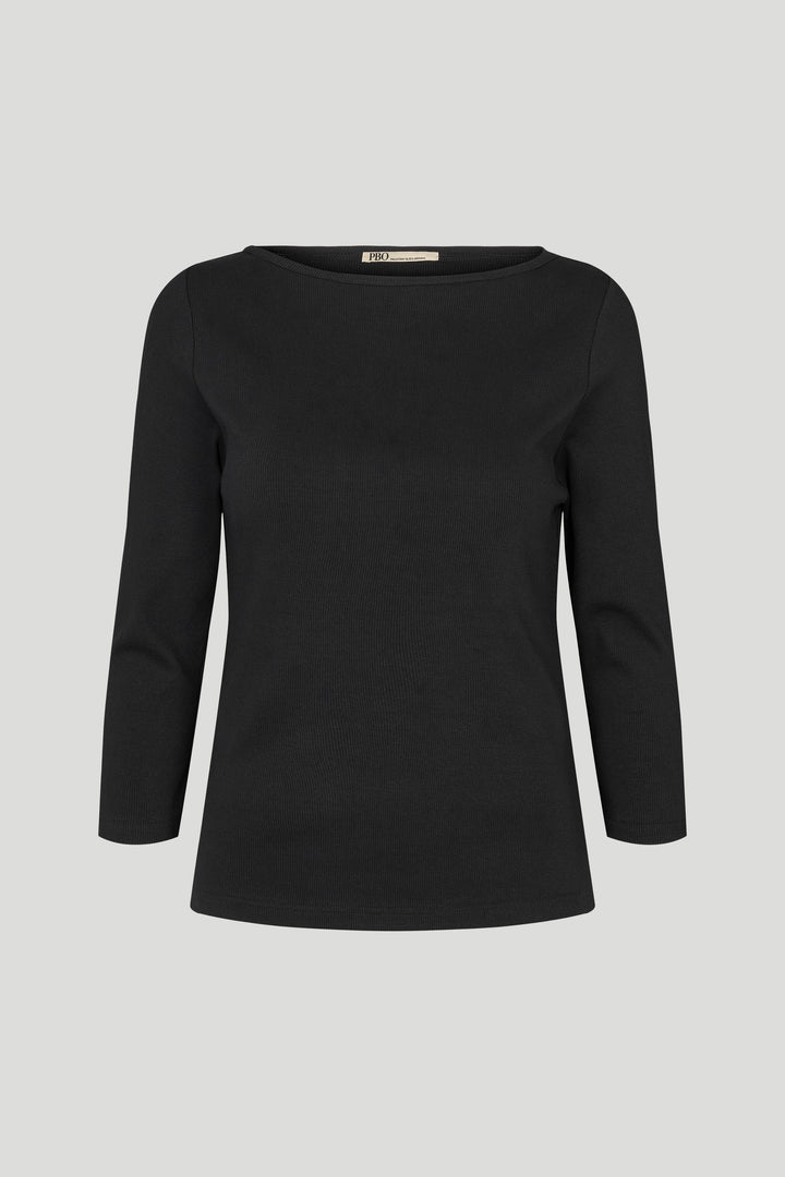 PBO PBOPariso bluse BLOUSE Sort