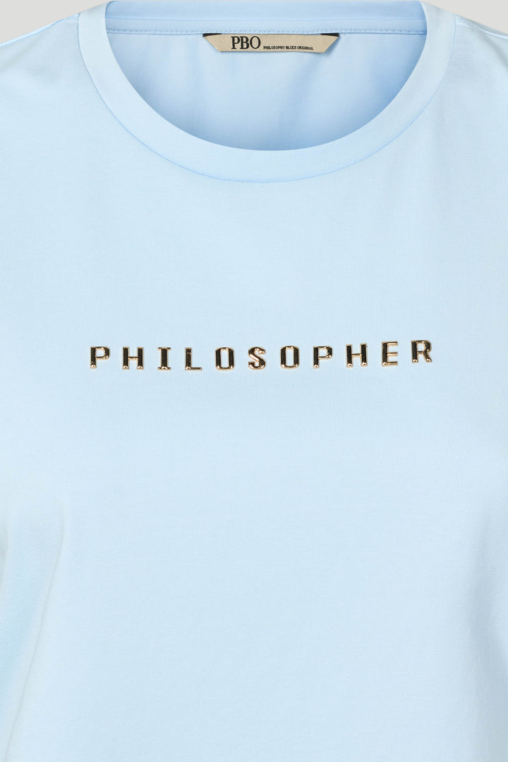 PBO PBOPhilosopher Kortærmet T-shirt T-SHIRTS 268 Cashmere blue