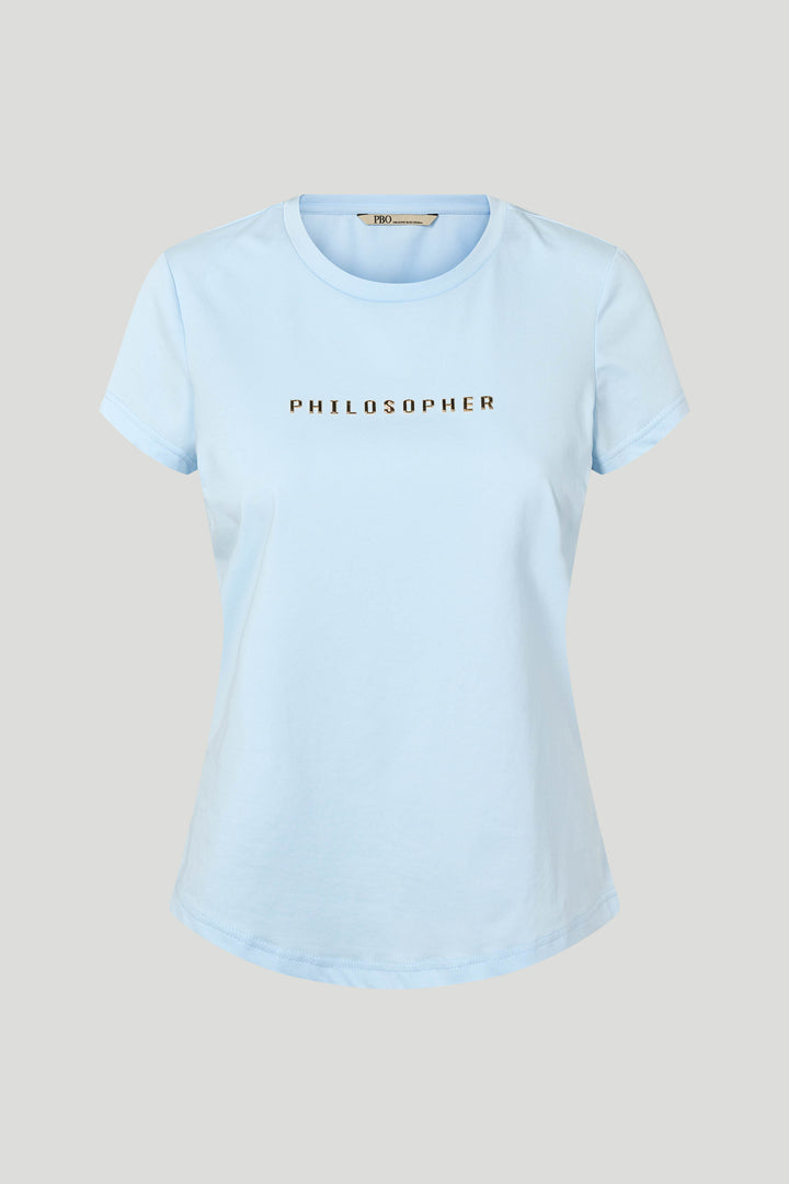 PBO PBOPhilosopher Kortærmet T-shirt T-SHIRTS 268 Cashmere blue