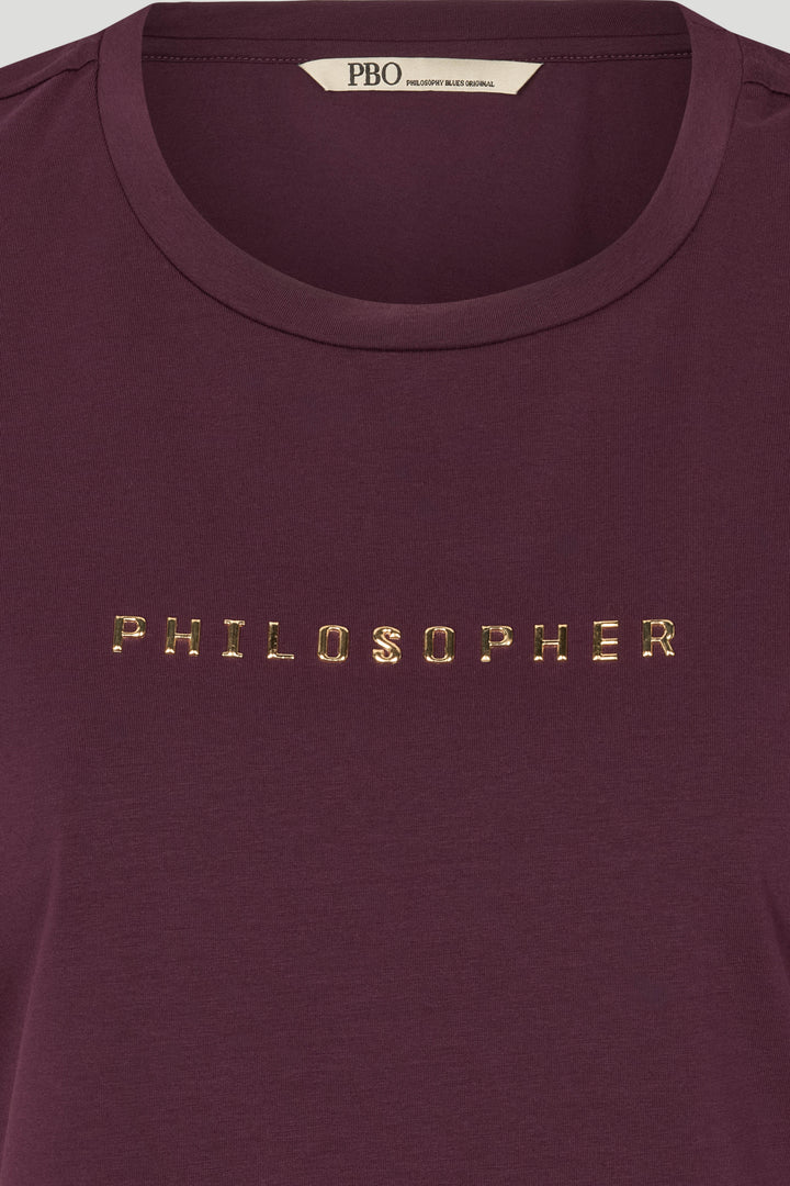 PBO PBOPhilosopher Kortærmet T-shirt T-SHIRTS 309 Blackberry