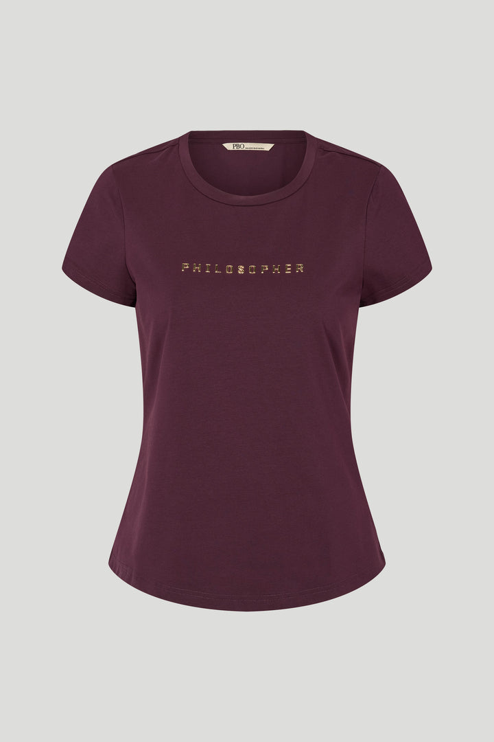 PBO PBOPhilosopher Kortærmet T-shirt T-SHIRTS 309 Blackberry