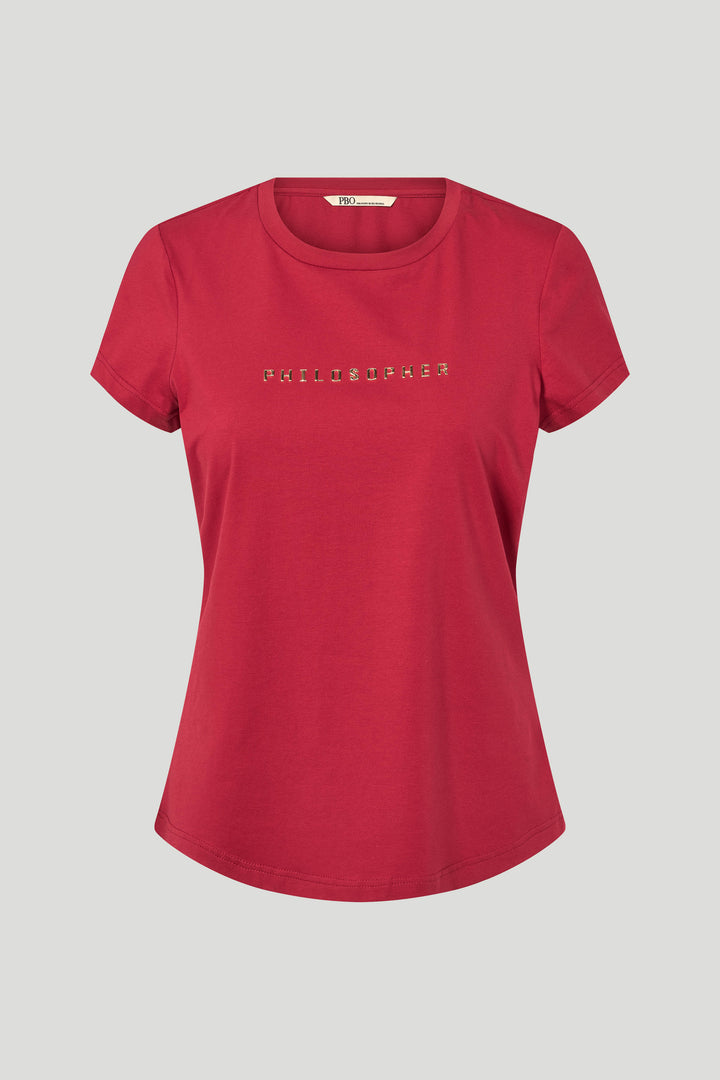 PBO PBOPhilosopher Kortærmet T-shirt T-SHIRTS 766 Rosewood