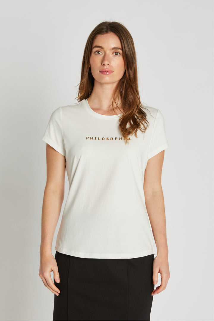 PBO PBOPhilosopher Kortærmet T-shirt T-SHIRTS 101 Star white