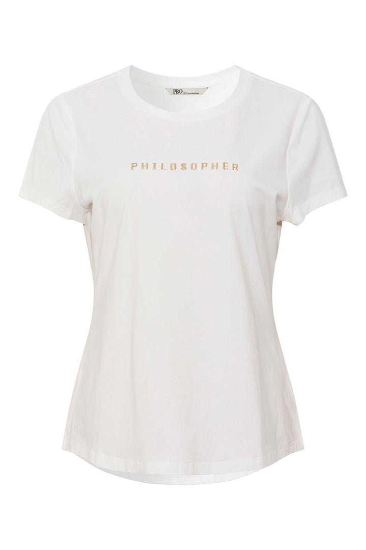 PBO PBOPhilosopher Kortærmet T-shirt T-SHIRTS 101 Star white