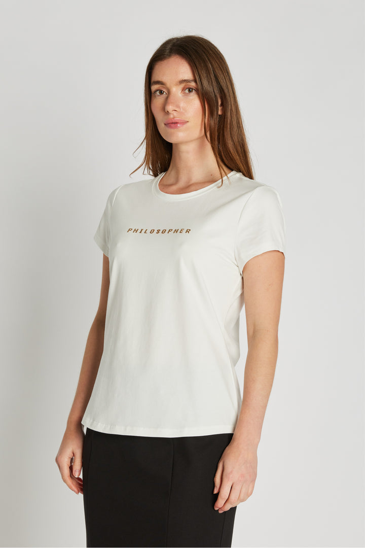 PBO PBOPhilosopher Kortærmet T-shirt T-SHIRTS 101 Star white