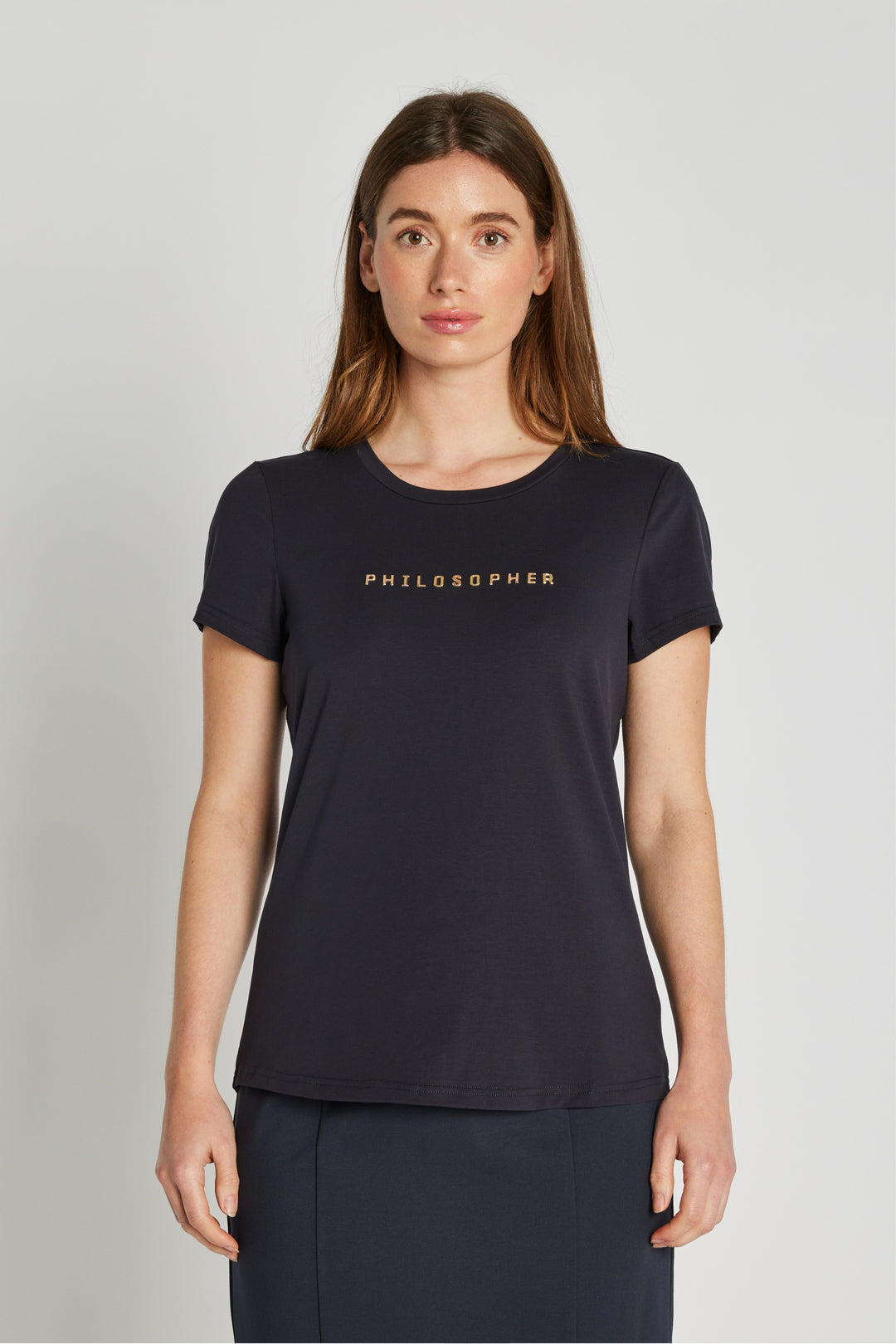 PBO PBOPhilosopher Kortærmet T-shirt T-SHIRTS 250 Midnight