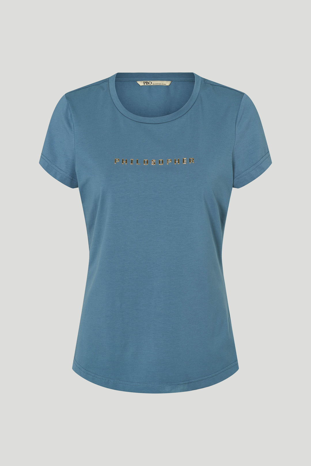 PBO PBOPhilosopher Kortærmet T-shirt T-SHIRTS 270 Blue stone