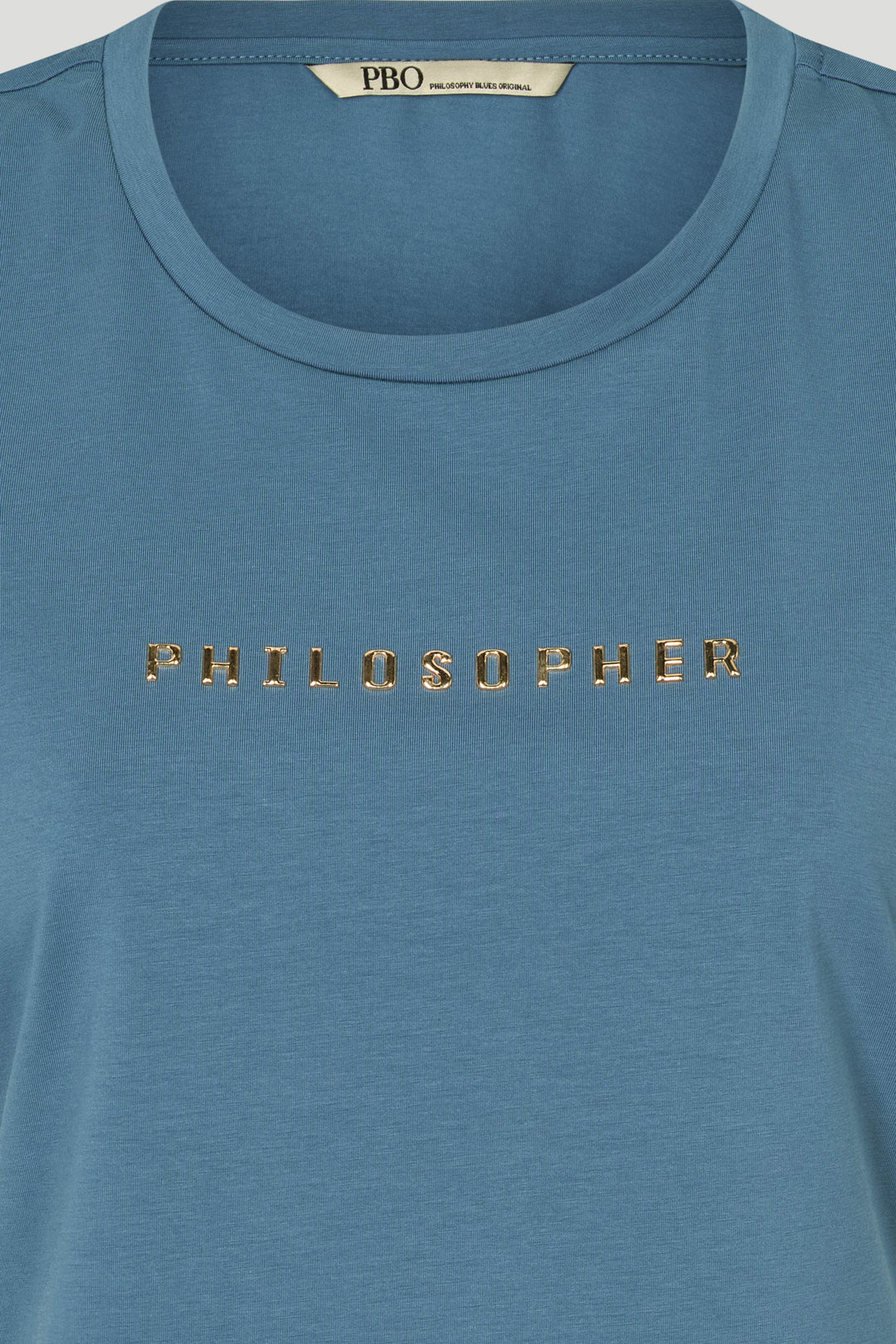 PBO PBOPhilosopher Kortærmet T-shirt T-SHIRTS 270 Blue stone