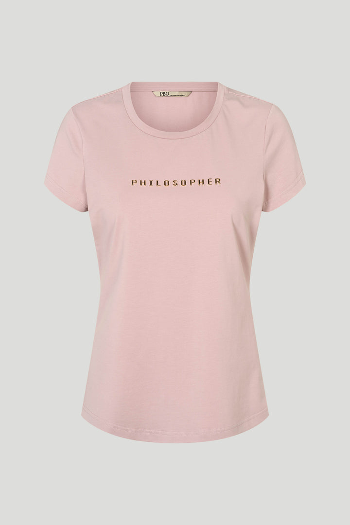 PBO PBOPhilosopher Kortærmet T-shirt T-SHIRTS 351 Wild orchid
