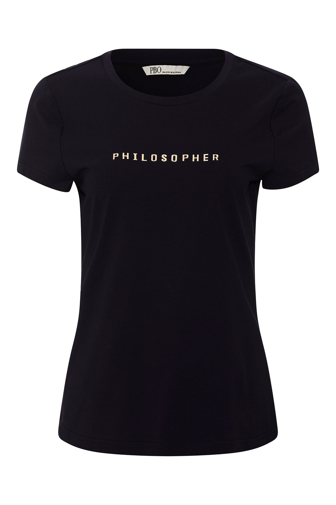 PBO PBOPhilosopher Kortærmet T-shirt T-SHIRTS Sort
