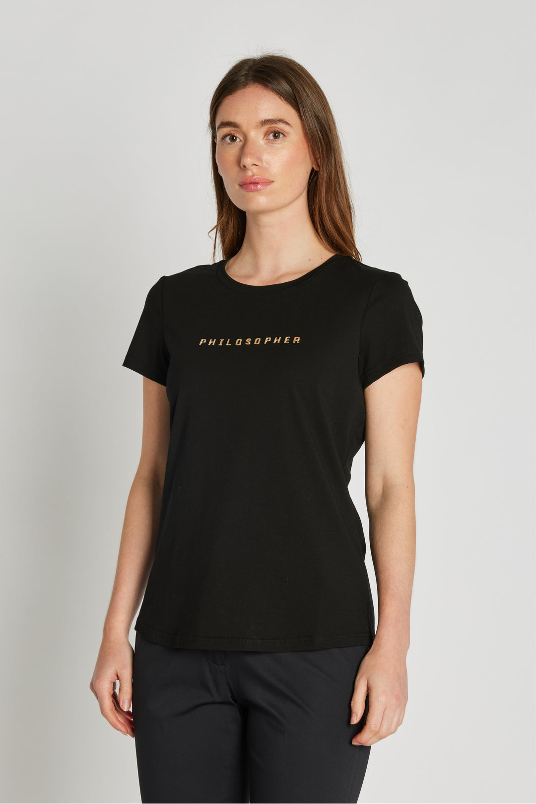 PBO PBOPhilosopher Kortærmet T-shirt T-SHIRTS Sort