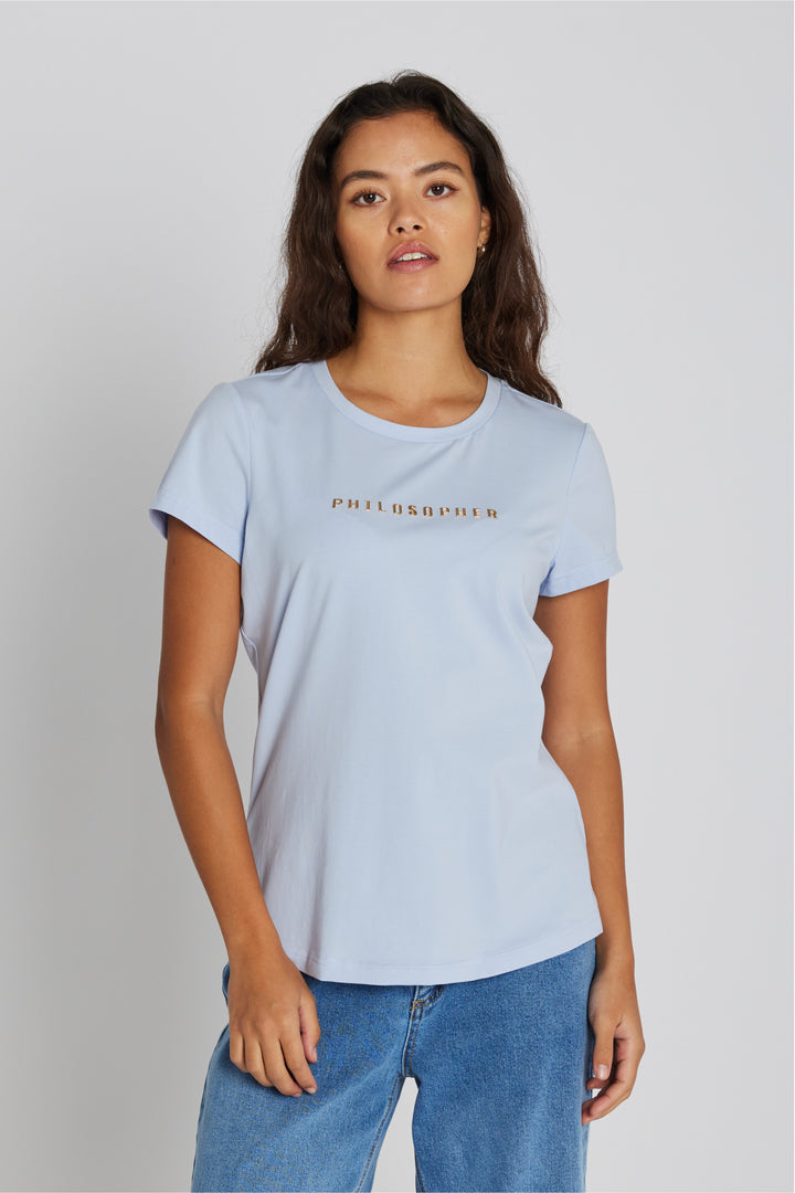 PBO PBOPhilosopher kortærmet T-shirt T-SHIRTS 206 Light blue