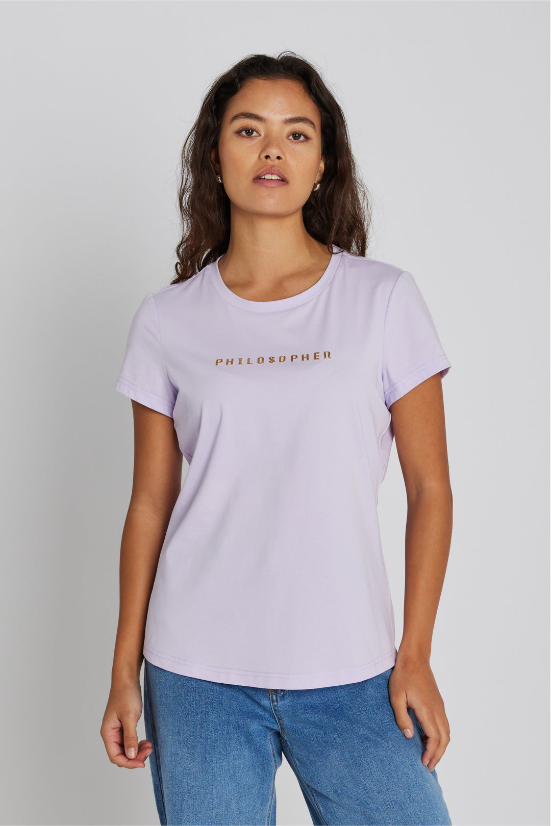 PBO PBOPhilosopher kortærmet T-shirt T-SHIRTS 332 Pastel lilac
