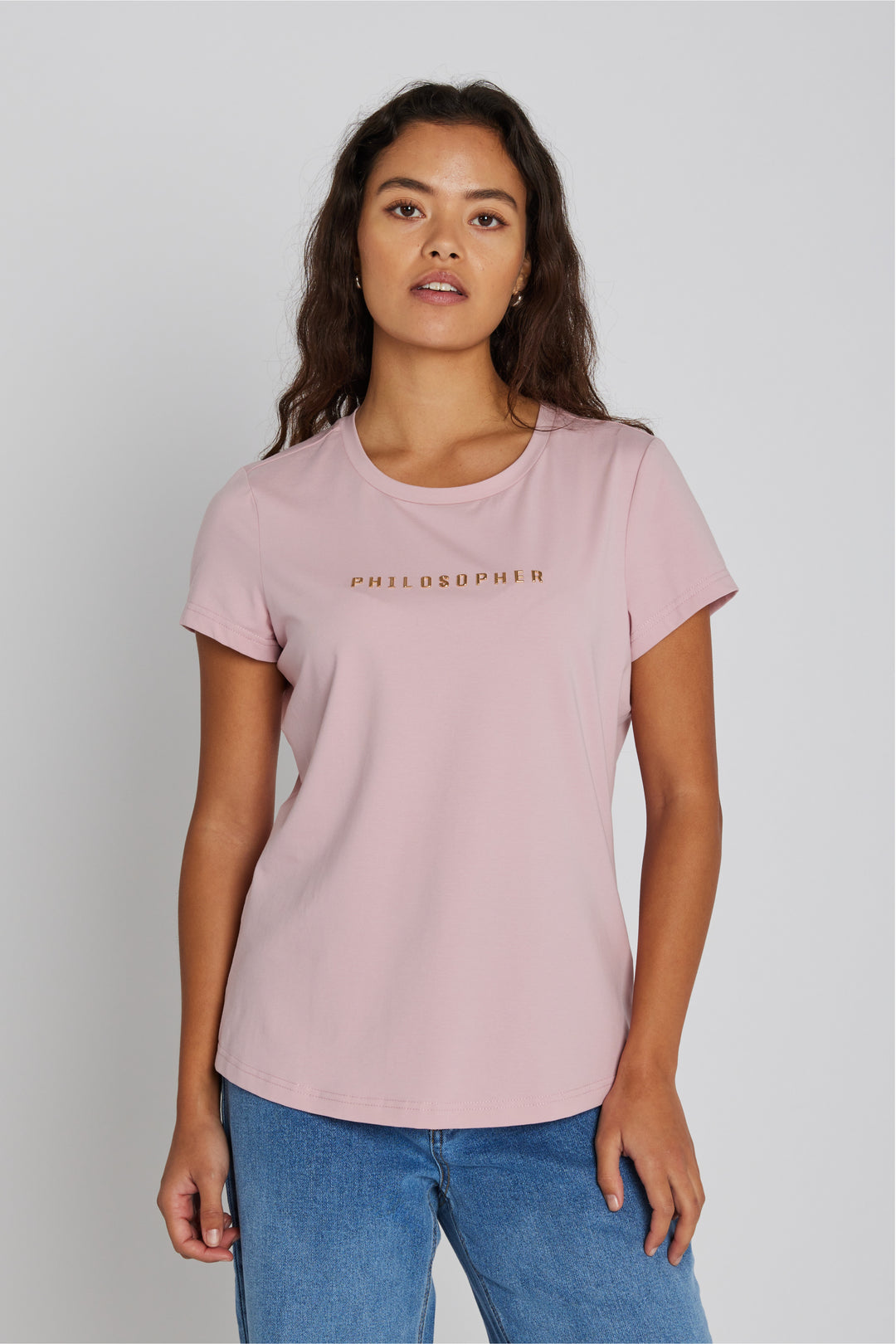 PBO PBOPhilosopher kortærmet T-shirt T-SHIRTS 95 Dusty rose