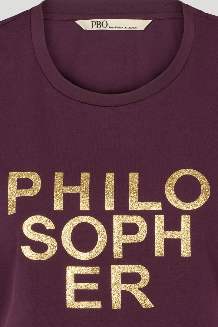 PBO PBOPurves glitter T-shirt T-SHIRTS 309 Blackberry