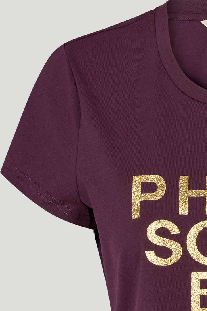 PBO PBOPurves glitter T-shirt T-SHIRTS 309 Blackberry