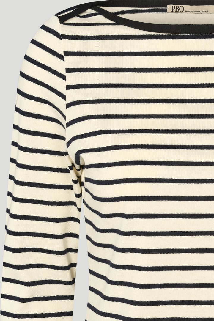 PBO PBORine bluse BLOUSE 925 Off white/Navy