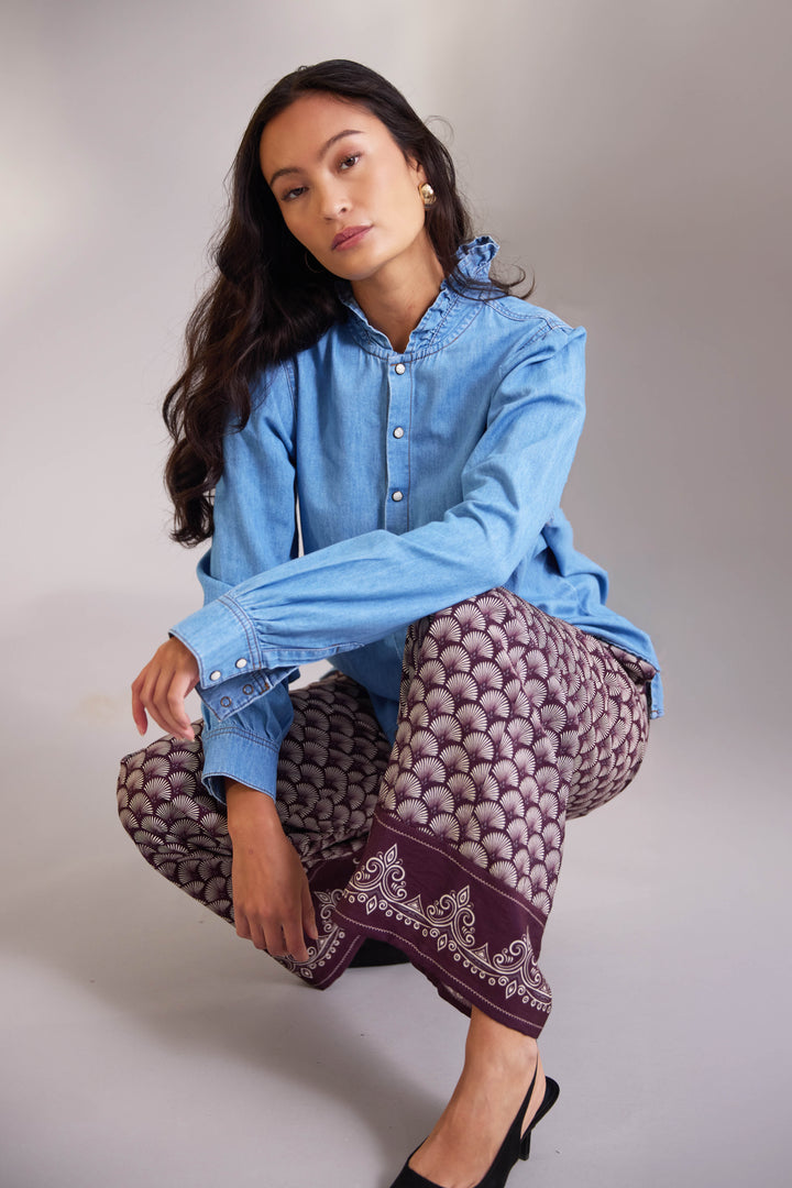 PBO PBORumo skjorte SHIRTS 200 Blue denim