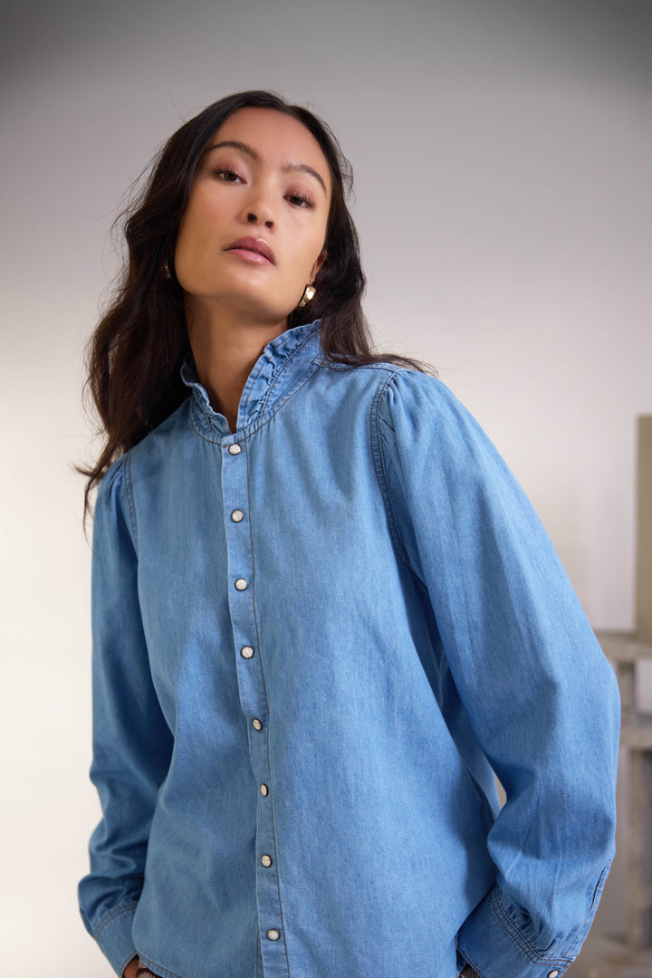 PBO PBORumo skjorte SHIRTS 200 Blue denim