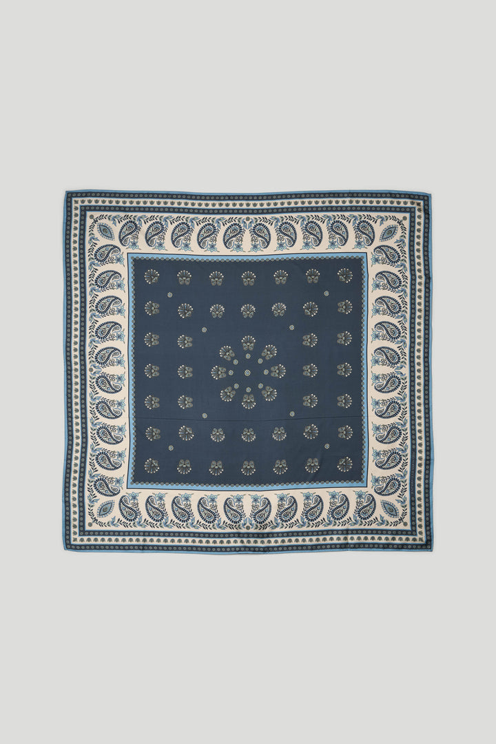 PBO PBOScarf silketørklæde, large ACCESSORIES 894 Black/Blue